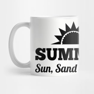 Summer sun sand and sea summertime Mug